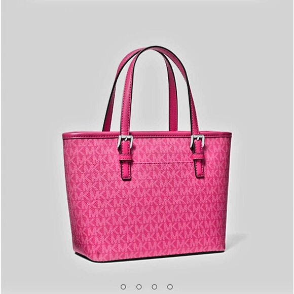Michael Kors Handbags - MICHAEL KORS OUTLET JET SET EXTRA SMALL LOGO ZIP TOP TOTE BAG